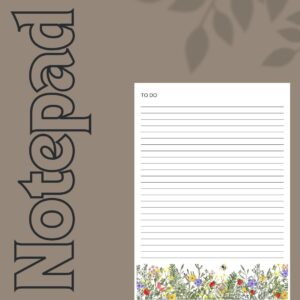A5 Meadow Flowers “Notes” Notepad
