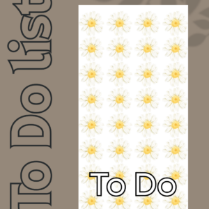 Daisy To Do Notepad