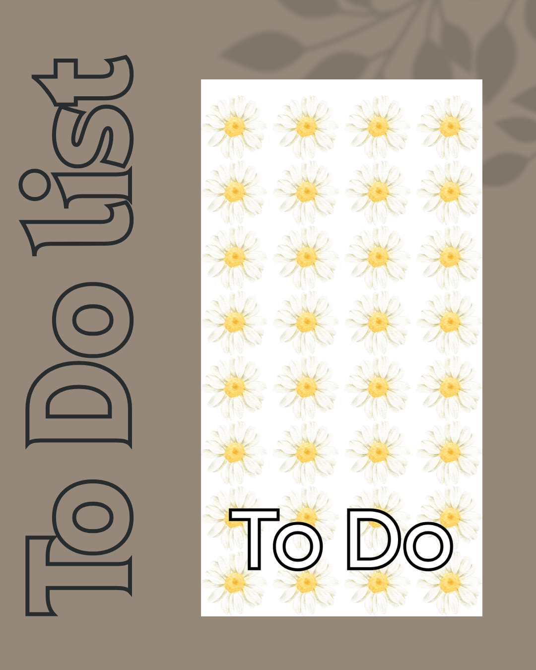 Daisy To Do Notepad