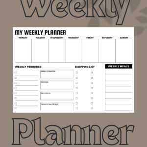 A4 Complete Weekly Planner Notepad