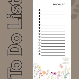 Floral “To-Do List” Notepad