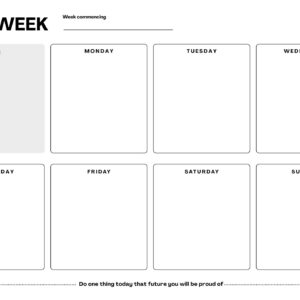 A4 Simple Weekly Planner Notepad